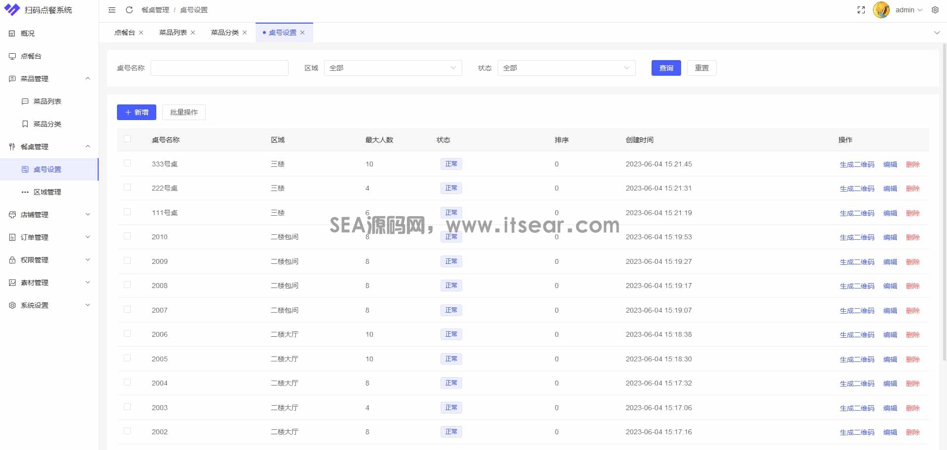 多商户SaaS版扫码点餐系统 开源(图8)